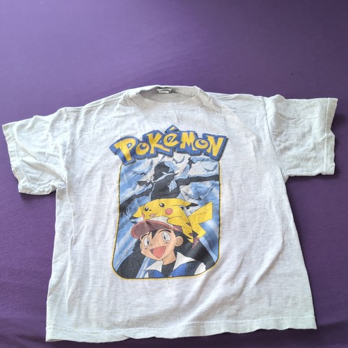 Vintage Pokemon Pikachu Ash  90's 2000 T Shirt Youth XL 