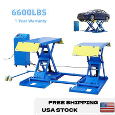 110v Scissor Car Lift 6600 Lbs Portable Hydraulic Auto Hoist 40 Lift Garage