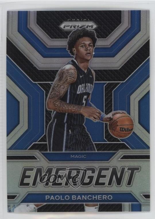 2022-23 Panini Prizm Emergent Silver Prizm Paolo Banchero #25 03hk