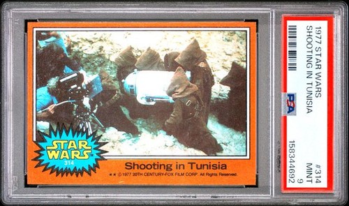 1977 STAR WARS #314 SHOOTING IN TUNISIA PSA 9 MINT 4692