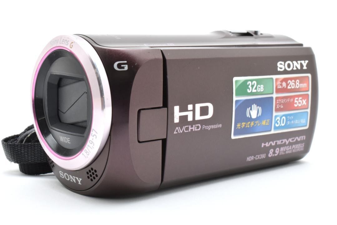 SONY　HDR-CX390 SONY HANDYCAM HDR-CX390 Brown HD Camcorder Digital Video Camera