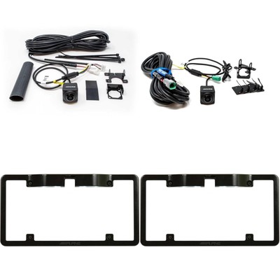 Alpine Multi-View HDR Front/Rear Cameras with License Plate Frames