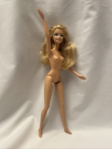 Mattel Barbie Doll Blonde Blue Eyes Nude Bendable Knees 1998 Neck 1999 Body