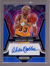KAREEM ABDUL-JABBAR 2024-25 Panini Prizm Black Blue Prizms Autograph Auto #20/49