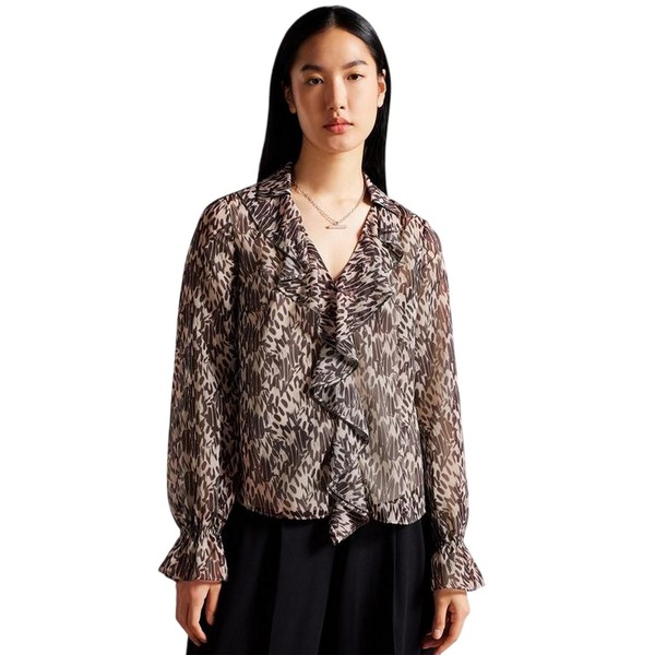 "Ted Baker - \"Bertei\" Bluse FüR Damen, V-Ausschnitt, Leger (GT32753)"-image