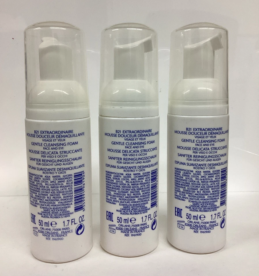 LOTE DE 3 Espuma Limpiadora Suave Orlane Paris 1.7oz COMO EN LA FOTO, SIN CAJA Foto 2 de 4
