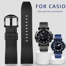 Silicone watch strap for Casio 5497 PRG-600/650Y 5571 PRW-6600Y/YB sports strap