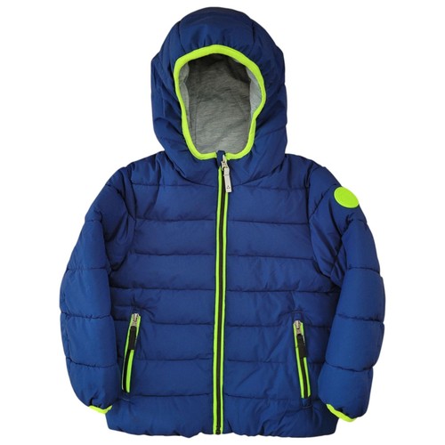 Gerry Puffer Jacket Boys Size 4T Blue Full Zip Pockets Hooded Winter