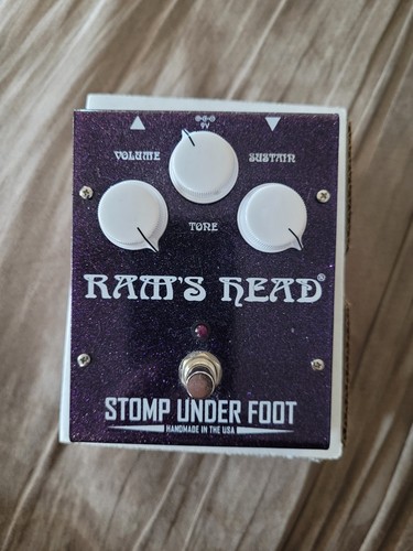 Stomp Under Foot Ram's Head Vintage Mini edition purple sparkle fuzz distortion