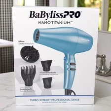 BaBylissPRO Nano Titanium Turbo Xtreme 1875W Pro Hair Dryer - Open Box