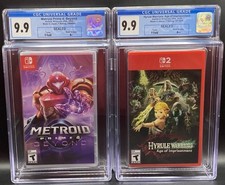 Metroid Prime 4 CGC 9.9 A+ & Hyrule Warriors Age Of Imprisonment CGC 9.9 A++ New