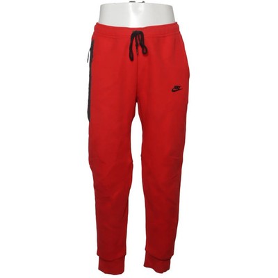 Nike, Jogginghose, Größe: L, model: tech fleece, Rot, Baumwolle/Polyester #C5Z