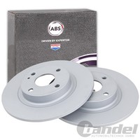 2X A.B.S. Bremsscheiben 255Mm Hinten Passend FüR Mazda MX-5