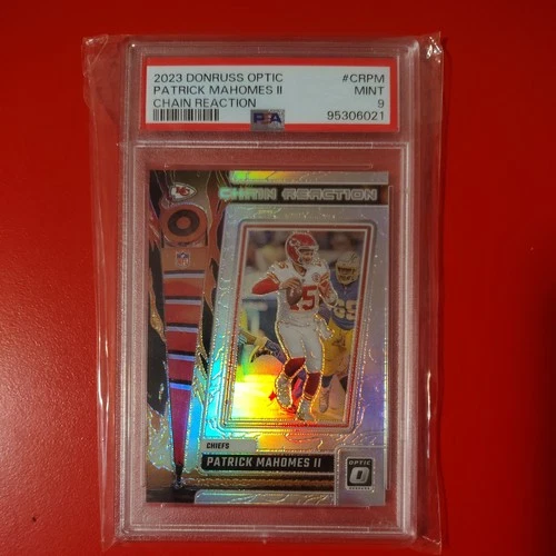 Patrick Mahomes II 2023 Donruss Optic PSA 9 #CRPM Chain Reaction Chiefs
