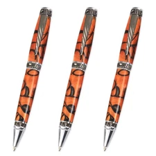 Fat Cat Pen Kit, Gun Metal Finish, 3 Pack, Legacy Woodturning