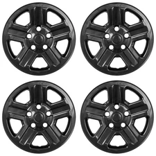 16" Gloss Black Wheel Skins for 2007-2017 Jeep Wrangler - UQSK0120