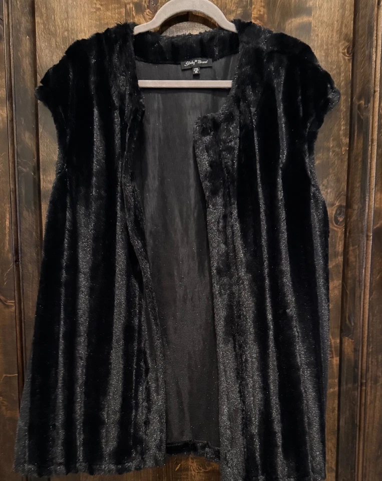 Жилет женский Slinky Black XL черный искусственная норка (#212) - Изображение 3 из 3