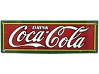 VINTAGE COCA COLA PORCELAIN SIGN GAS STATION PUMP PLATE DEW PEPSI OIL DR PEPPER