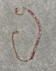 Adjustable Gold/Silver Plated Dainty Crystal Rainbow Cz Tennis Chain Bracelet –
