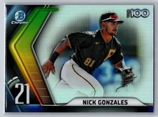 2022 Bowman Nick Gonzales Bowman Scouts' Top 100 #BTP-21 Pirates
