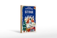 Holzschild WeihnachtsgrüßE Aus Stuhr Geschenk Deko Schild 12X18 Cm