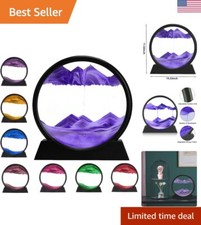 Elegant 3D Dynamic Sand Art - Unique Moving Sandscape Display for Relaxation