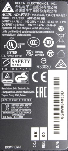 Genuine Delta for Asus K56CA K56CM K60IJ ADP-65JH BB 19V 3.42a adapter charger - Picture 3 of 3