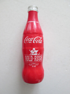 Original Coca Cola Gold Rush 250ml Flasche Leer  siehe Fotos