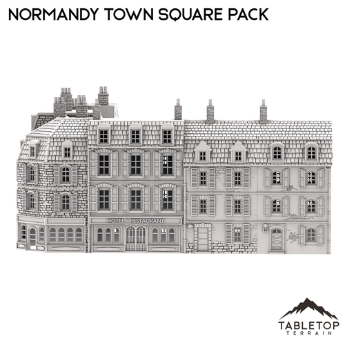 Normandy Town Square Pack - Zweiter Weltkrieg Kriegsspiel Tischgelände - Bild 3 von 14