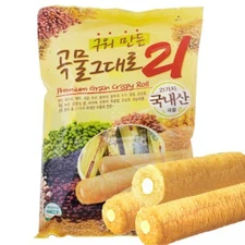 Korean Premium Multi Whole Grain Baked Crispy Rolls 21 Grains 180g6.35oz 1090...