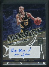2022-23 MARK JACKSON 02/10 AUTO PANINI DONRUSS ELITE IMPACT IMPRESSIONS