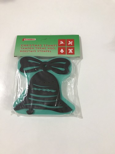 Vintage Retro Humbrol Christmas Themed Craft Stamps x 3 Tree Bell & Holly Sealed - Picture 2 of 8