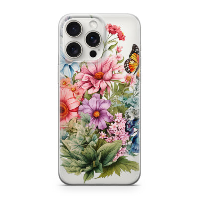 WILDBLUMEN Handy Hülle Schutz Samsung S24 PLUS Motiv Pattern paint wild flowers