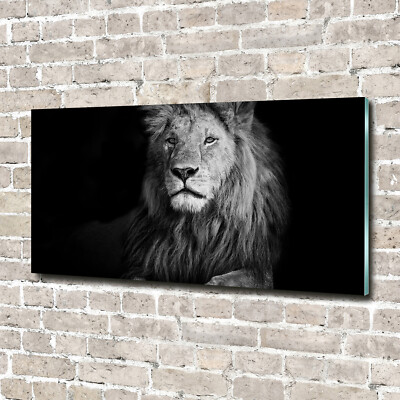 Wandbild aus Plexiglas  Druck auf Acryl 140x70 Tiere Löwe