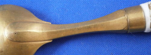 Antique 18thC Meissen Porcelain Floral Spoon Original Metal Porzellan Loeffel - Picture 9 of 10