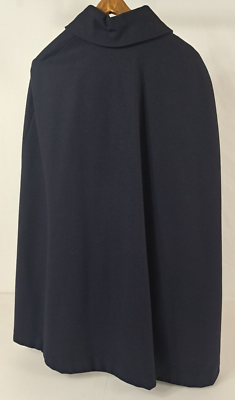 Bruck's Vintage WWII Era 1940's All Wool Nurse Cape Very Dark Blue