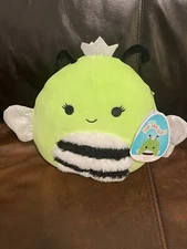 Squishmallow Official Kellytoy Plush Black Light Sunny the Bumble Bee 8" NWT