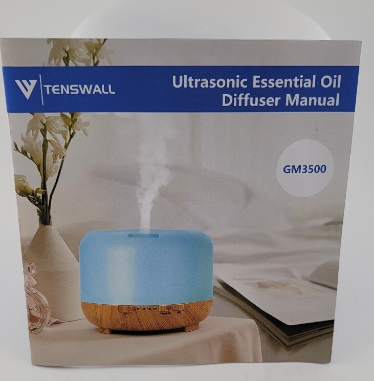 TENSWALL Essential Oil Diffuser Multi-color LED light 2 mist