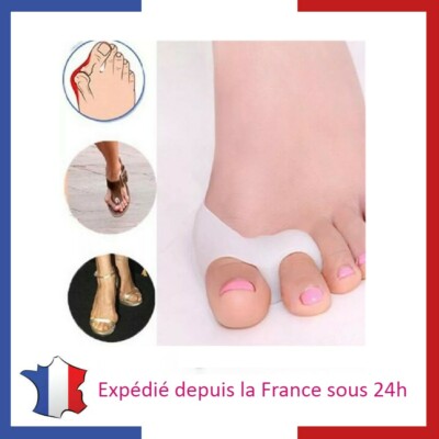 Paire D'orthèses Correctrices En Silicone Pour Oignons De Pieds (Hallux Valgus) - Beige, Unisexe