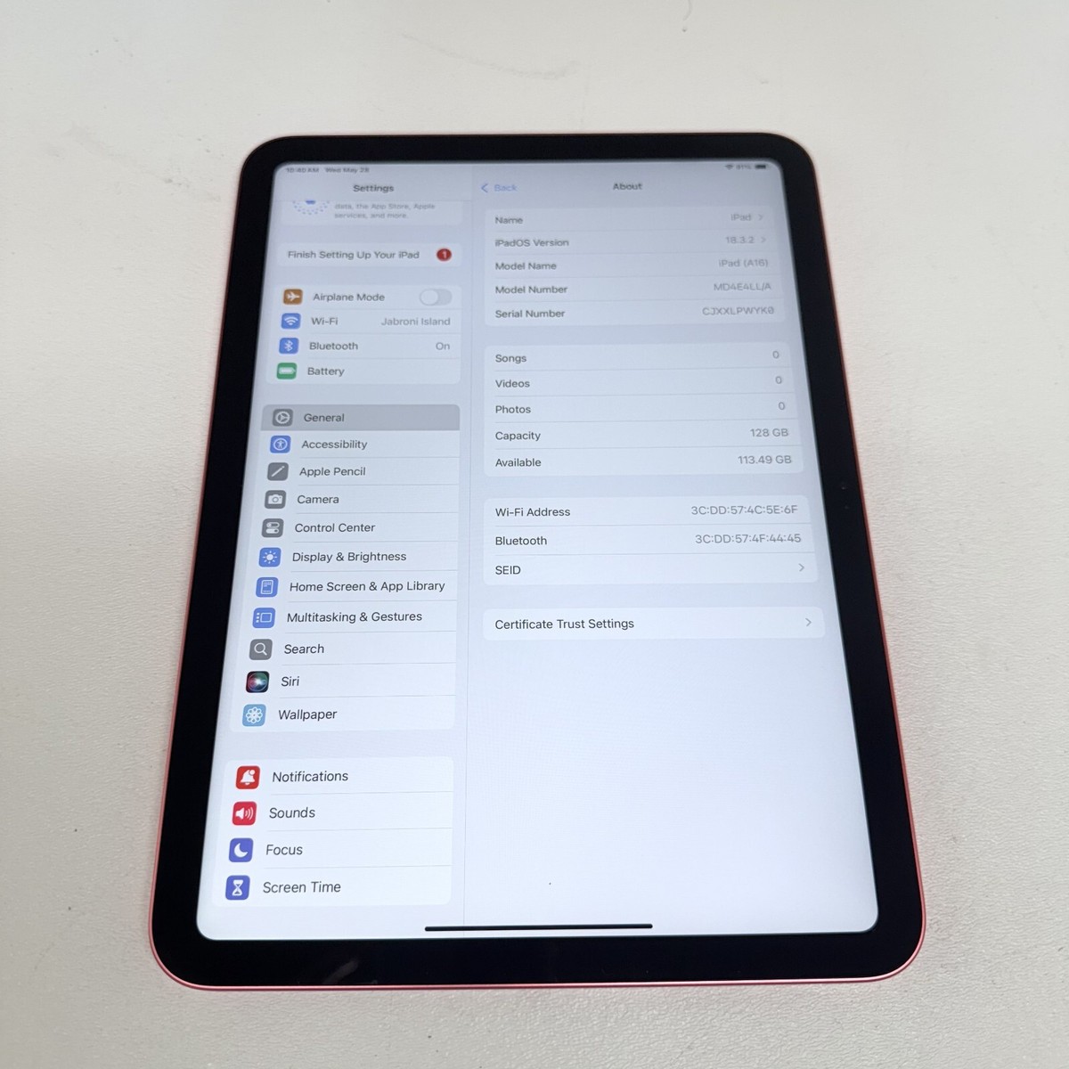 Apple Ipad A16 2025 128GB 11