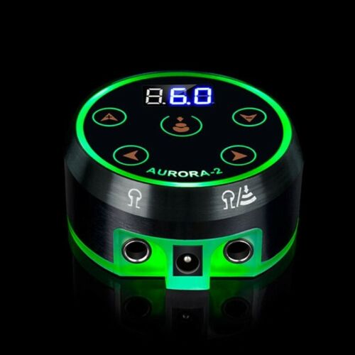 Aurora II Dual Power Supply for Coil Rotary Tattoo Machine Digital LED Aluminum - Picture 1 of 4