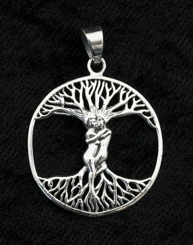 Ciondolo Albero Da Vita Coppia Amanti Enlaces Argento 925 5.2g W1C 5463