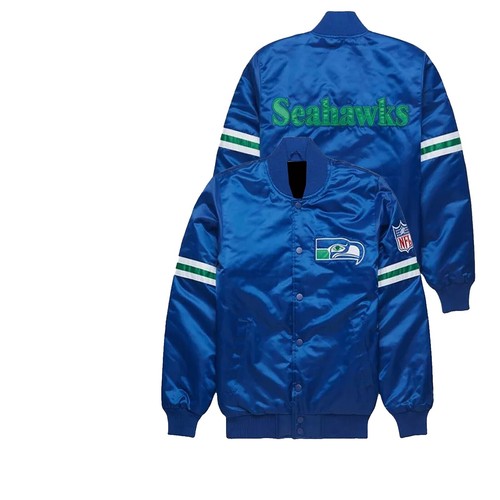 Reebok NFL On Field Full Zip Rain Jacket Seattle Seahawks