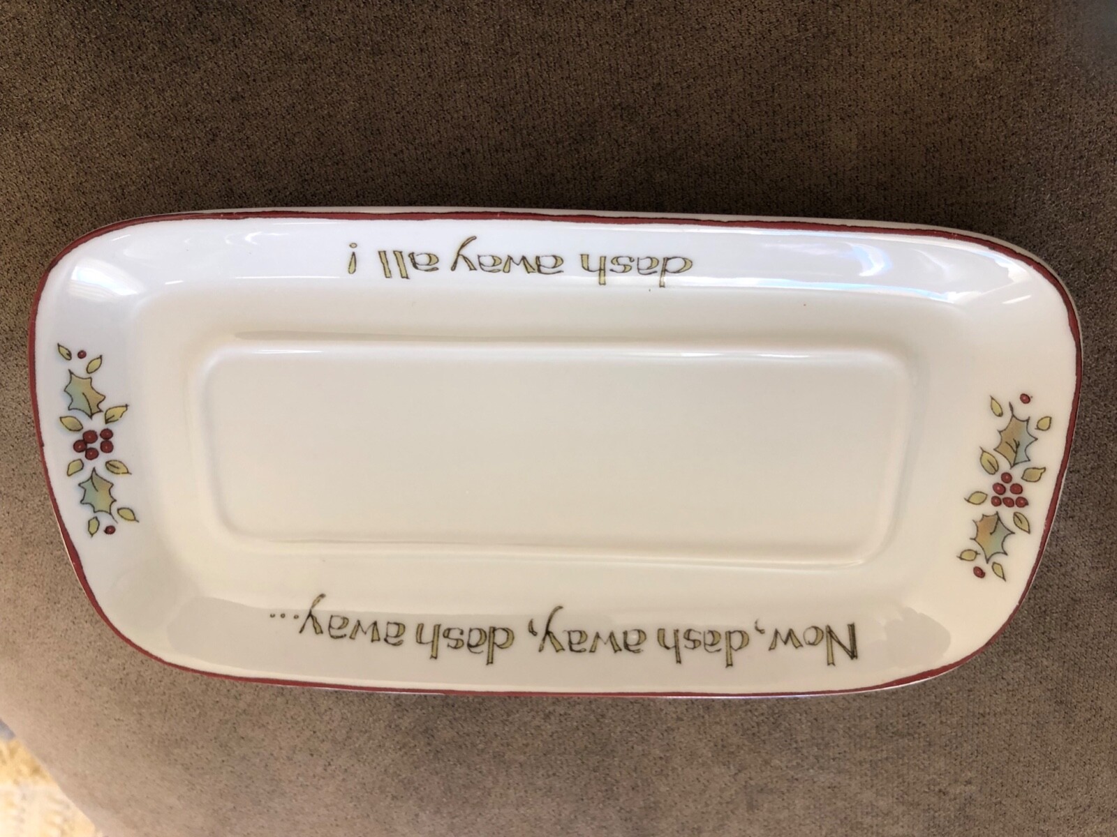 Christmas story Portmeirion butter dish with lid brand new eBay