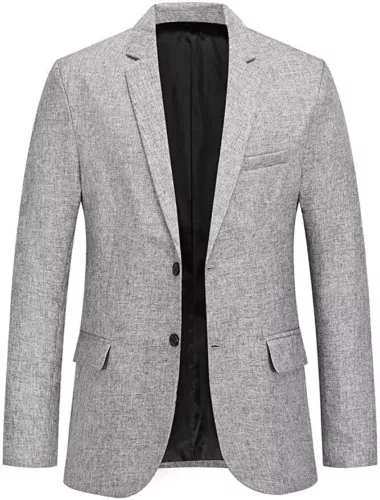 Herren Neu Regular Fit 2 Knopf Maßgeschneidert Business Blazer Leichte Jacke Anzüge - Bild 2 von 31