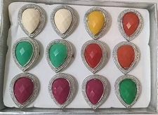 Teardrop💧Adjustable Fashion Rings Lot Of 12 NWOT Item TRD1