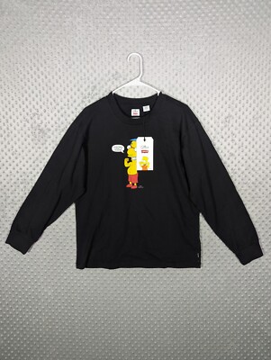 Levi's The Simpsons Milhouse Shirt Men's Small Long Sleeve Crew NWT