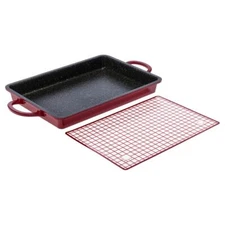 Curtis Stone Dura-Pan+ 2-in-1 Baker/Griddle Pan with Silicone Mat
