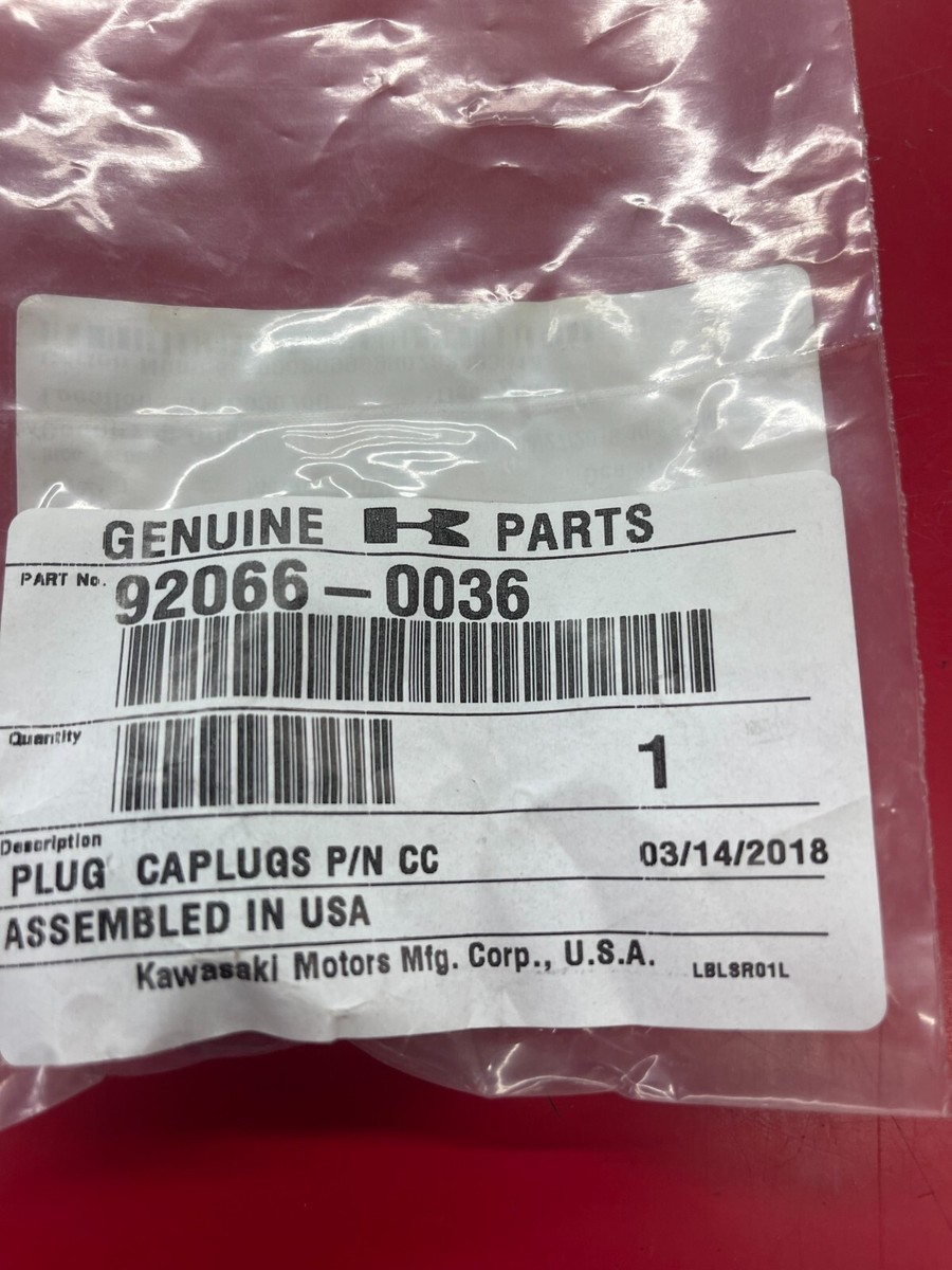 NOS KAWASAKI 92066-0036 PLUG (ACTIVE #) | eBay