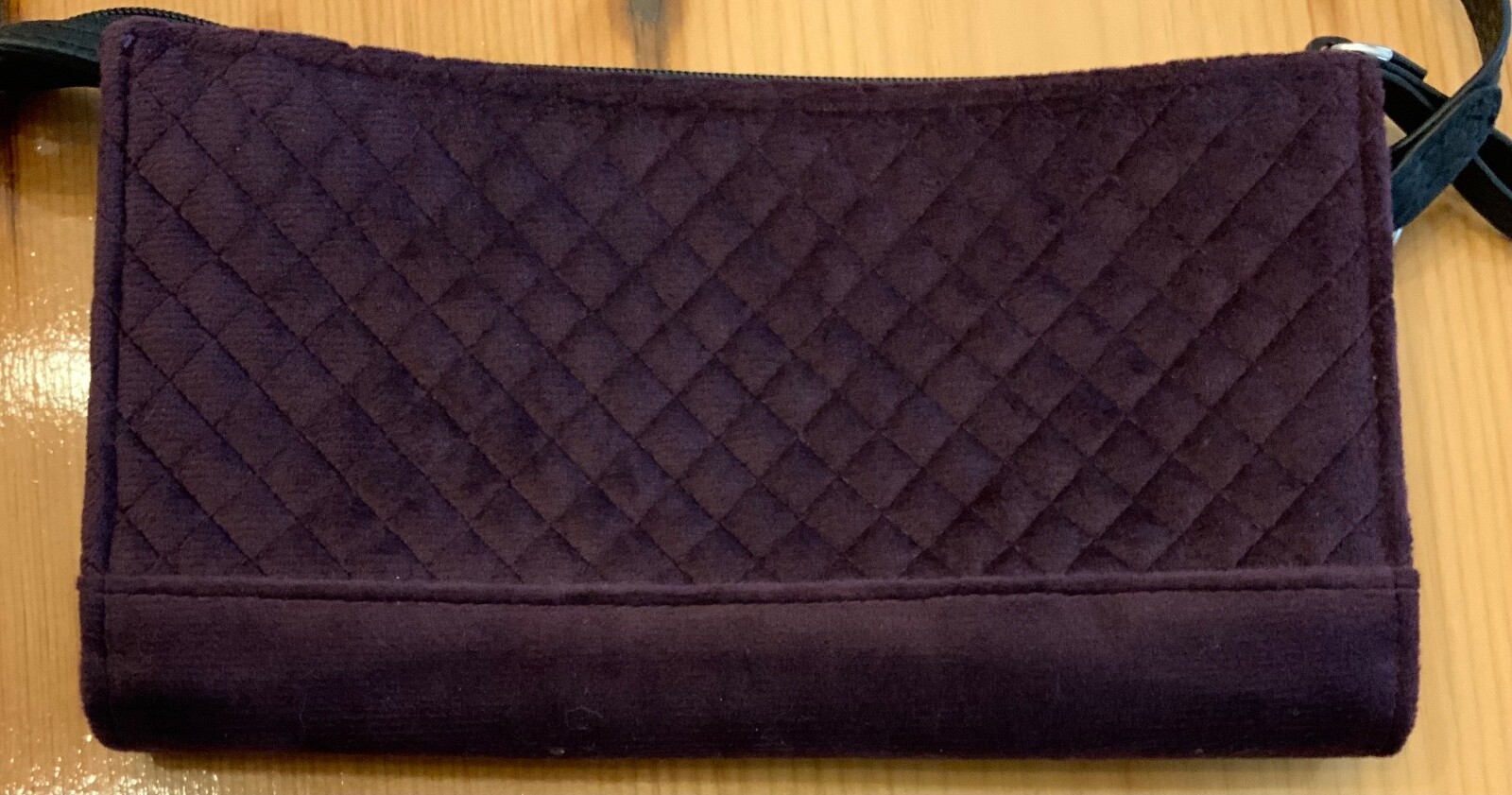 Vera Bradley Iconic RFID Slim Convertible Wristlet in Blackberry Wine Velvet